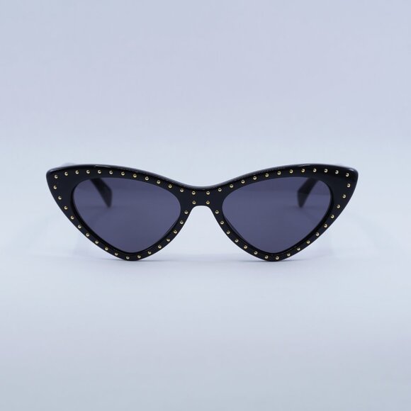 Moschino MOS006/S 0807 IR Sunglasses Black Cat Eye Frame, Grey Lenses - Picture 4 of 13
